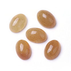 Авантюрин Натуральные красные авантюрные кабошоны, овальные, 7x5x2~3 мм