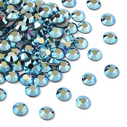 30150 200 Denim Blue AB Камни preciosa® crystal hotfix с плоской основой, чешский хрусталь, круглый(438 11 612 шатон роза вива 12 ®), 30150 200 деним синий ab, ss 10 (2.7~2.9 мм)