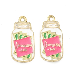 Bottle Подвески из эмали и сплава, золотые, бутылка, 27x13x1.5 мм, отверстие : 2 мм