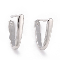 Платина Антикоррозийное покрытие родием 925 стерлинговое серебро ледорубы щипцы, платина, 11x2 мм, отверстие : 0.9 мм, штифты : 0.8 мм