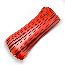 Красный Коровьей шнур, красные, 5x2 мм, около 100 ярд / пучок (300 футов / пучок)