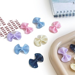 (52) Непрозрачная лаванда Непрозрачные акриловые бусины, бантом, разноцветные, 23x30.8x8.7 мм, отверстие : 2.5 мм