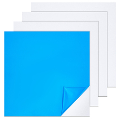 Carré Feuilles de plastique ABS, panneau d'affichage, pour l'artisanat, la modélisation, art, affichage, projets scolaires, blanc, carrée, 300x300x3mm