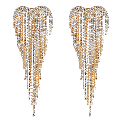 Doré  2 Pièces de broches à revers en alliage avec strass et pompon en forme de cœur pour vêtements, or, 135x62mm