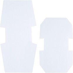 Белый 2 наборы 2 стиль нетканые материалы фетровая подкладка и смоляная сетка, сумка diy аксессуары, белые, 45.3x24x0.2 см и 43.5x23 см, 2 шт / комплект, 1 набор / стиль