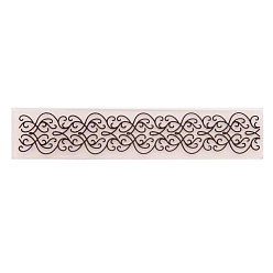 Flower Transparent Clear Plastic Embossing Template Folders, For DIY Scrapbooking/Photo Album Decorative, Stamp Sheets, Flower Pattern, 15x3cm