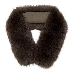 Кокосово-Коричневый 1Ошейник из искусственной лисьей шерсти для женщин (шт.), кокосового коричневый, 835~860x105~155x50~55 мм