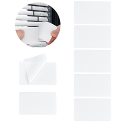 Blanco Parche de reparación autoadhesivo de aleación, para persianas de ventana, Rectángulo, blanco, 81.5x50x0.1 mm
