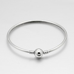 Платина Изготовление браслетов из латуни в европейском стиле, платина, 62 мм