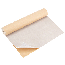 Античный Белый Липкая бархатная флокированная лайнер, для ювелирного ящика ремесло ткань кожура палочка, старинный белый, 400x0.6 мм, 3м / комплект