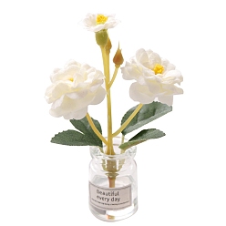 Белый Миниатюрные украшения из смоляных цветов, для садовых кукольных домиков, белые, 85x22 мм