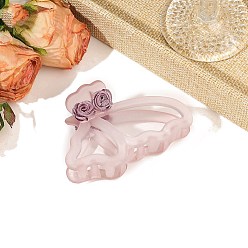 чертополох Заколки для волос с когтями из смолы, аксессуары для волос для женщин и девочек, бабочка, чертополох, 80 мм