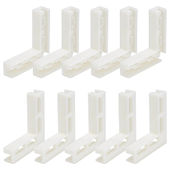 Бежевый Фотофоны из АБС-пластика с зажимами, L-образный, бежевые, 65x65x13 мм