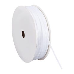 Белый 30м полиэстеровых лент, для оформления свадебного торжества, белые, 2 мм, около 32.81 ярдов (30 м) / рулон