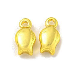 Цветок Стойки обшивки латунные прелести, долговечный, без свинца и без кадмия, цветок, 8x4x2.5 мм, отверстие : 1 мм