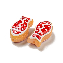 Красный Прозрачные стеклянные бусины ручной работы, бусины ручной работы, с эмалью, рыба, красные, 21.5x11x8.5~10 мм, отверстие : 1.2~1.5 мм