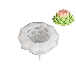 Белый Силиконовые формы для цветов своими руками, для изготовления подсвечников, для уф-смолы, изготовление форм из эпоксидной смолы, белые, 95x95x50 мм, внутренний диаметр: 52x54 мм