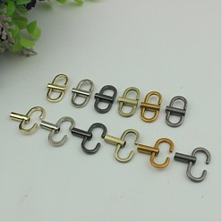 Light Gold Zinc Alloy Adjustable Metal Buckles, Chain Shortener, for Chain Strap Bag, Light Gold, 1.8x2.2cm