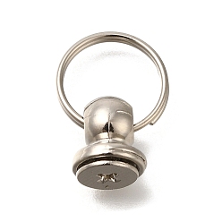 Платина Заклепки из сплава, чехол для телефона своими руками, поделки из кожи ремесло, сумочка, аксессуары для кошельков, с винтом с головкой Филиппа и прыжковыми кольцами, платина, 16 мм