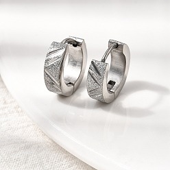 Нержавеющая Сталь Цвет Серьги из 304 нержавеющей стали, , цвет нержавеющей стали, 13~13.5x4 мм