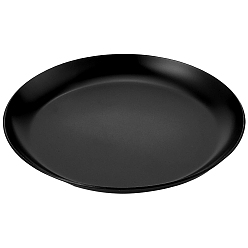 Черный Круглая тарелка для украшений из нержавеющей стали, лоток для хранения колец, , серьга, чёрные, 100x11 мм