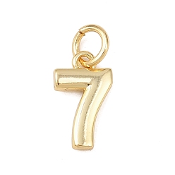 Настоящее золото 18K Латунь прелести, число, долговечный, без кадмия и без свинца, стойки покрытие, с целью перехода в кольце, реальный 18 k позолоченный, 12x7x1.5 мм, отверстие : 3.4 мм