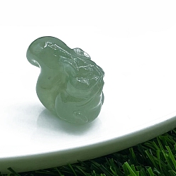 Зеленый Авантюрин Натуральный зеленый авантюрин, резная статуя белки, украшение для дома, Статуэтки по фен-шуй для украшения домашнего офиса, 30 мм