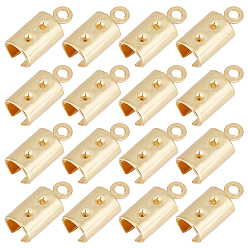 Золотой 180шт. 304 нержавеющая сталь, складные обжимные концы, загибаем концы шнура, золотые, 10.5x5.5x4.5 мм, отверстие : 1.2 мм, внутренний диаметр: 4~4.5 мм, 100 шт / коробка