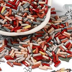 (52) Непрозрачная лаванда Стеклянные бусины, окрашенные в процессе выпечки, круглое отверстие, разноцветные, 7x2 мм, отверстие : 0.8 мм, Около 13636 шт / фунт