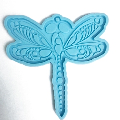 Dragonfly Подвески своими руками в силиконовой форме, формы для литья смолы, для уф-смолы, изготовление изделий из эпоксидной смолы, синие, стрекоза, 100x100x7 мм