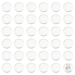 Нержавеющая Сталь Цвет 120шт. 304 штамповка из нержавеющей стали пустые бирки кабошоны, плоско-круглые, цвет нержавеющей стали, 12x1 мм