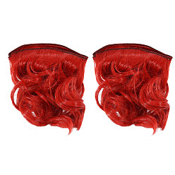 Красный Парик для куклы pp с длинными кудрявыми волосами, для девочек своими руками bjd makings аксессуары, красные, 1000x150~160x1 мм