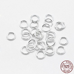 Silver 925 Sterling Silver Round Rings, Soldered Jump Rings, Closed Jump Rings, Silver, 5x0.7mm, Inner Diameter: 3.5mm