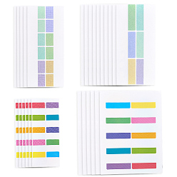 (52) Непрозрачная лаванда 27листы 4 стили бумаги индексные вкладки, разноцветные, 150~170x61~127x0.2~0.4 мм