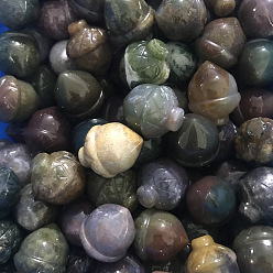 (RRHB277) Кристалл на подкладке из медово-бежевого цвета Украшения из натурального индийского стекла, для украшения дома, желудь, 22x17 мм