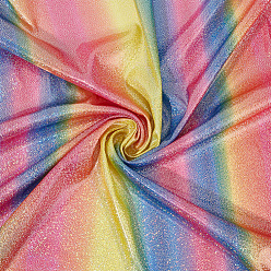 Разноцветный Иллюзия лазерная ткань, красочная вязаная бронзовая ткань в горошек, аксессуары для одежды, для поделок ремесел, красочный, 150x0.02 см