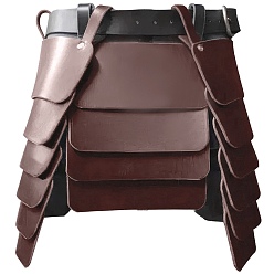 Верблюжий Юбка из искусственной кожи в стиле средневекового викинга, аксессуары для одежды эпохи Возрождения, верблюжие, 426x245x11 мм