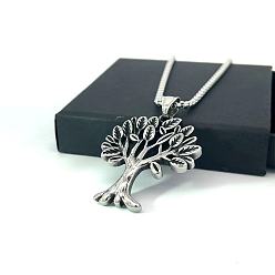 Нержавеющая Сталь Цвет Подвеска в виде древа жизни из титановой стали, панк-винтаж, мужские украшения.