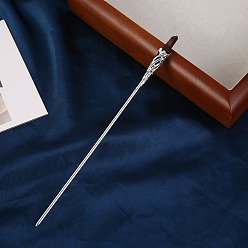 Кокосово-Коричневый Гальванизированные палочки для волос из натурального кварцевого кристалла, аксессуары для волос для женщин и девочек, кокосового коричневый, 180x10 мм