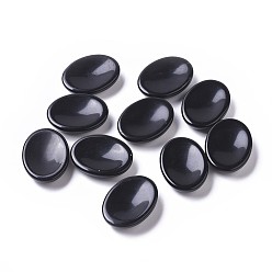 Obsidian Natural Obsidian Massager, Worry Stone for Anxiety Therapy, Oval, 40x30x9mm