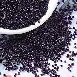 (RR469) Metallic Bronze Eggplant Iris MIYUKI Round Rocailles Beads, Japanese Seed Beads, 11/0, (RR469) Metallic Bronze Eggplant Iris, 2x1.3mm, Hole: 0.8mm, about 50000pcs/pound