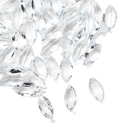 Аквамарин Ограненные натуральные кабошоны аквамарина, назад назад, лошадиный глаз , 3x1.5x1 мм