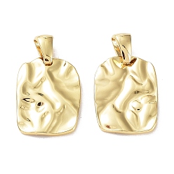 Золотой 304 подвески из нержавеющей стали, , прямоугольный шарм, золотые, 18.5x14x2 мм, отверстие : 5.5x3 мм