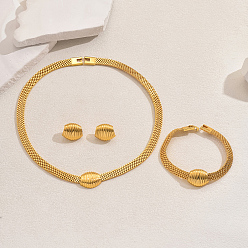 Золотой Роскошные латунные браслеты, серьги и ожерелья для женских свадебных платьев, аксессуары, золотые