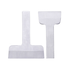 Нержавеющая Сталь Цвет Инструменты для рукоделия из хромованадиевой стали, инструменты для резки карт, прямой перфоратор, цвет нержавеющей стали, 11.5x5.7 см, 11.5x8.7 см, 2 шт / комплект