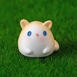 Hamster Милые фигурки животных из смолы, микропейзаж украшение домашнего рабочего стола, хомяк, 18x22 мм