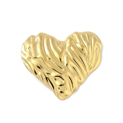 Настоящее золото 18K 304 подвески из нержавеющей стали, сердце прелести, ионное покрытие (ip), реальный 18 k позолоченный, 28.5x33.5x7 мм, отверстие : 5.5x3 мм