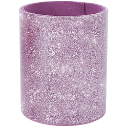 Сливовый Подставки для ручек из искусственной кожи, колонка, слива, 84x102.5 мм, внутренний диаметр: 75.5 мм