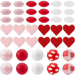 Color mezclado 10 Estilos: cuentas de silicona redondas, en forma de corazón y en forma de rondel, color mezclado, 12~15x6.5~15 mm, agujero: 2 mm