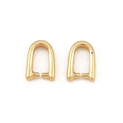 Chapado en Oro Real 18K Fianzas pizca selección latón hielo, chapado en rack, larga duración plateado, sin plomo y el cadmio, real 18 k chapado en oro, 7x4.5x1.5 mm